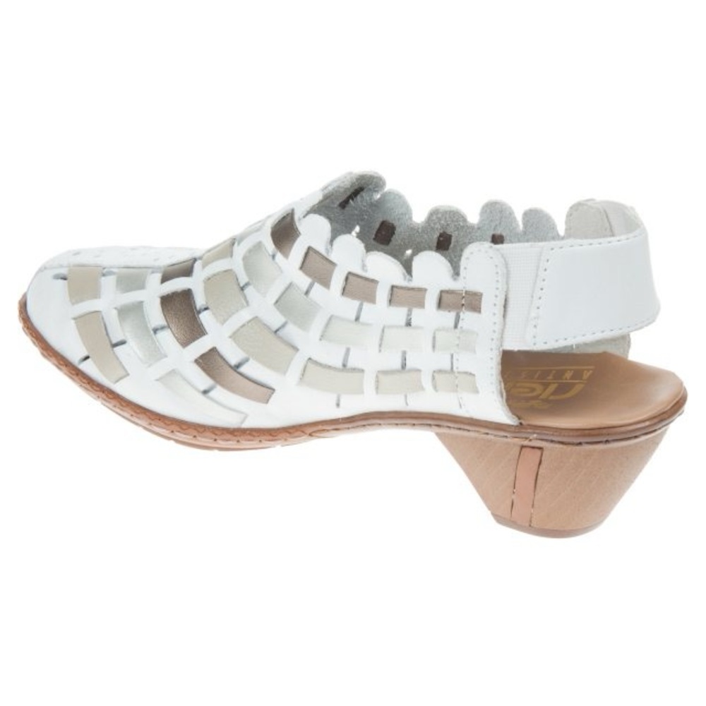 Stylish leather Woven Women's Shoes “Rieker”